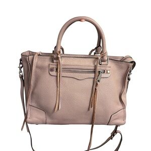 Rebecca Minkoff pink Leather Reagan Satchel crossbody bag